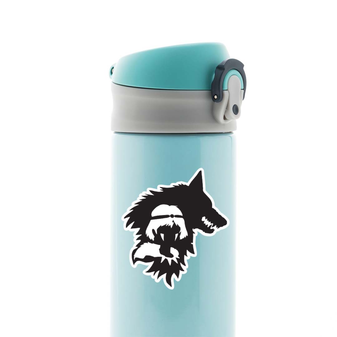 Wolf Princess Silhouette Anime Stickers