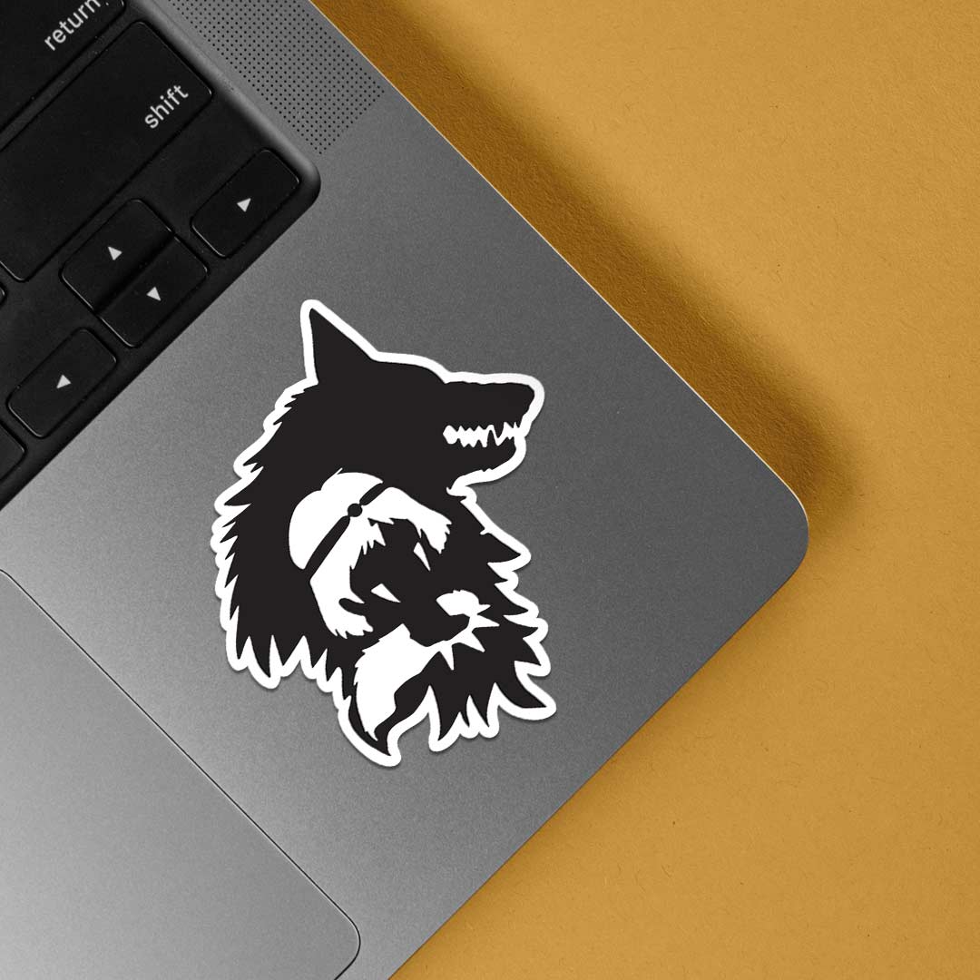 Wolf Princess Silhouette Anime Stickers