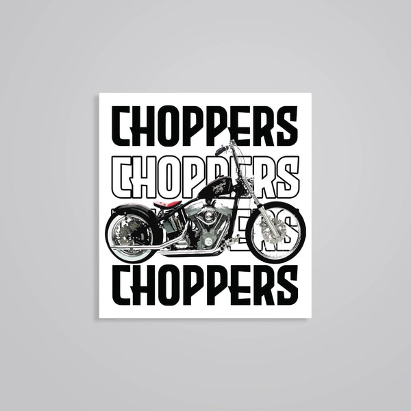 Classic Chopper Motorcycle Cars & Bikes Stickers