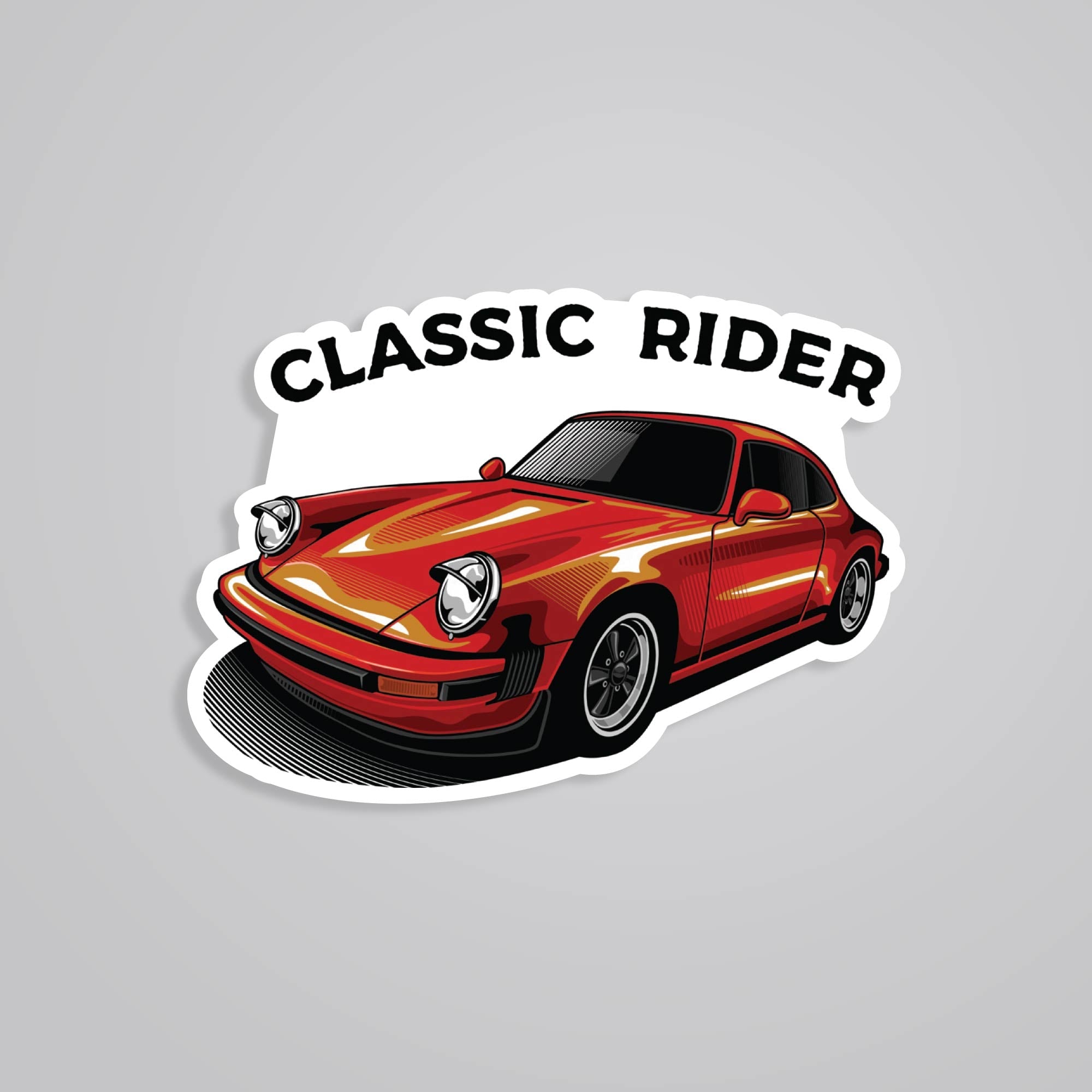 Fomo Store Stickers Cars & Bikes Classic Rider