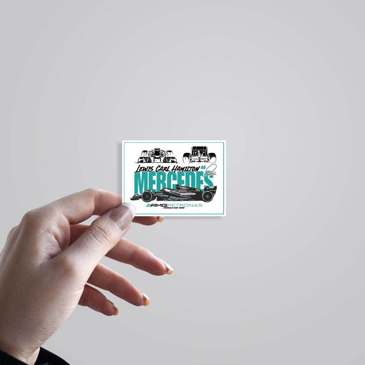 Mercedes AMG F1 Lewis Hamilton Cars & Bikes Stickers