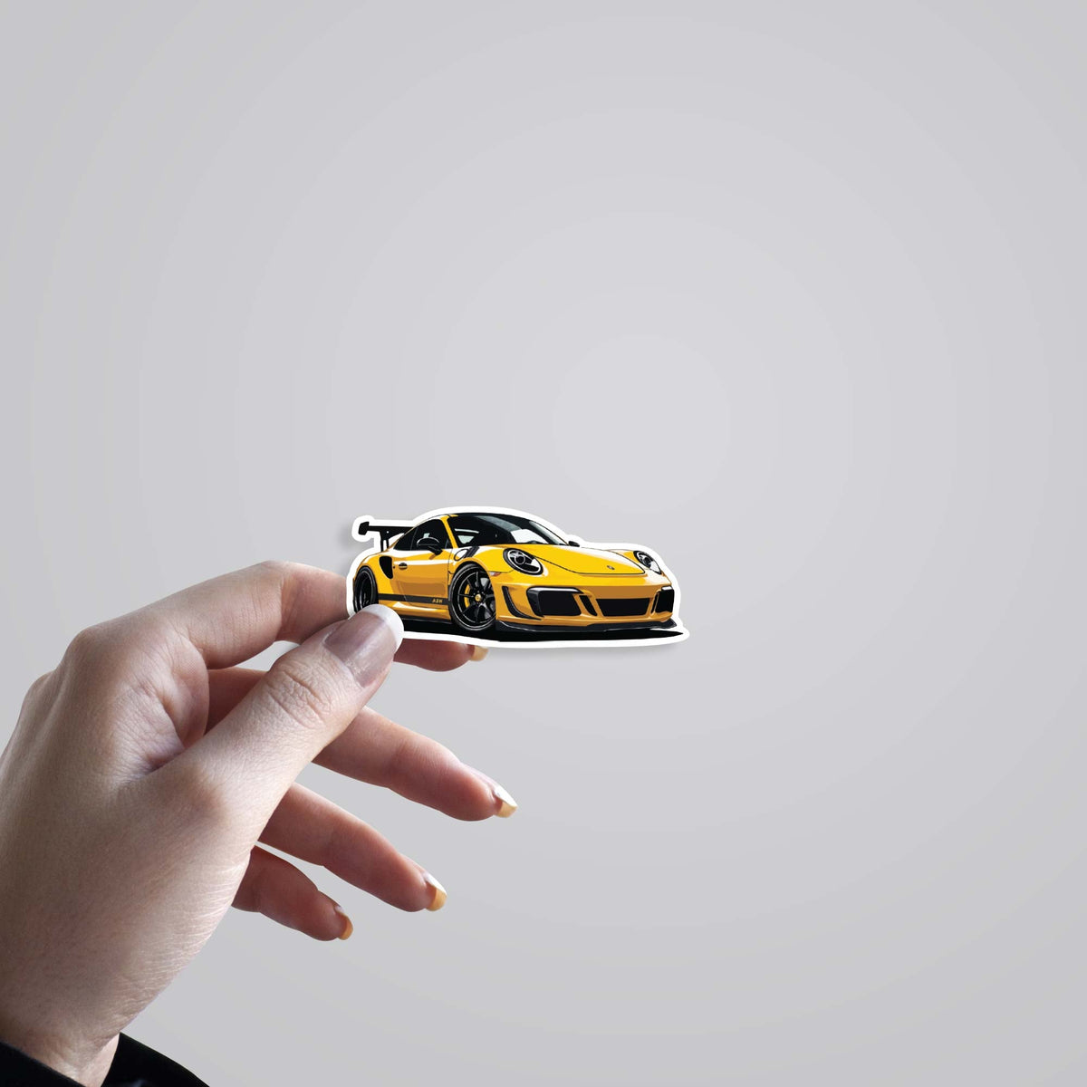 Porsche 911 GT2 RS Yellow Cars & Bikes Stickers