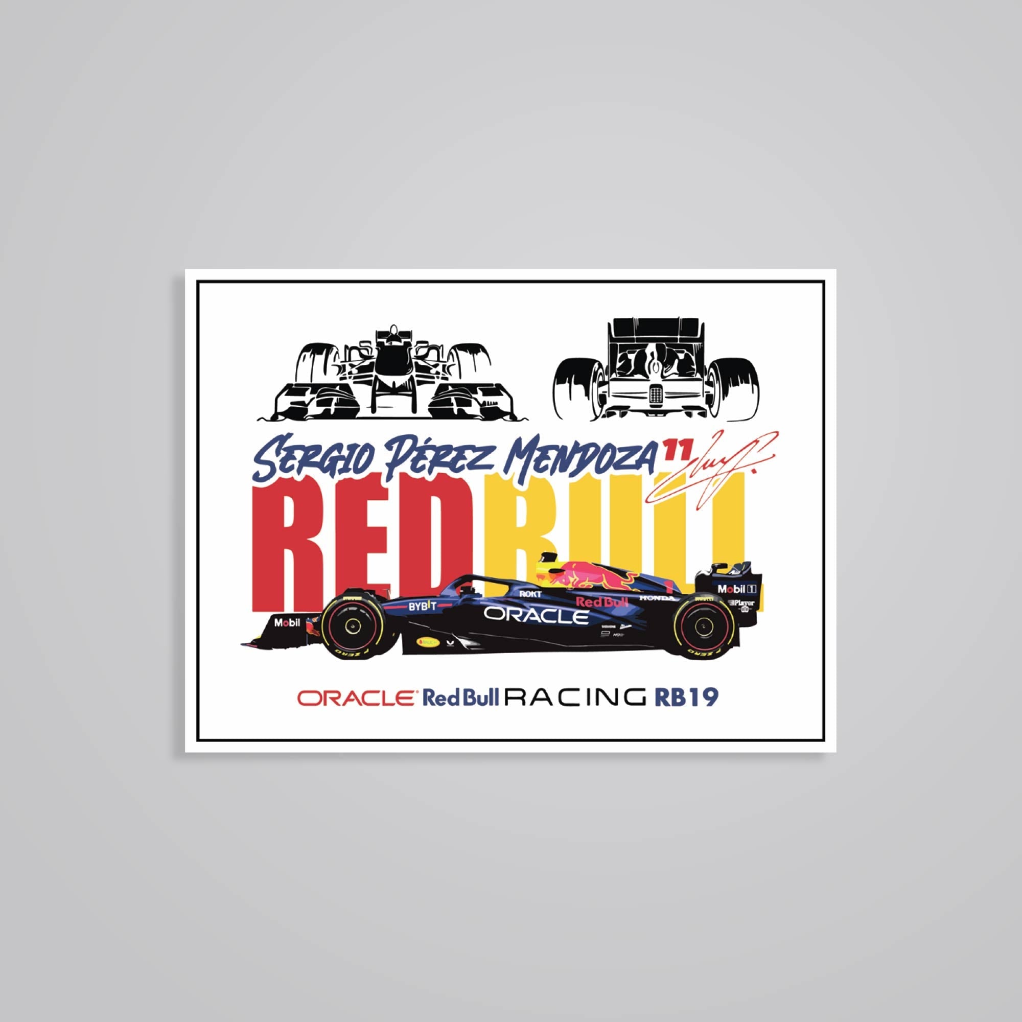 Fomo Store Stickers Cars & Bikes Sergio Perez Red Bull RB19