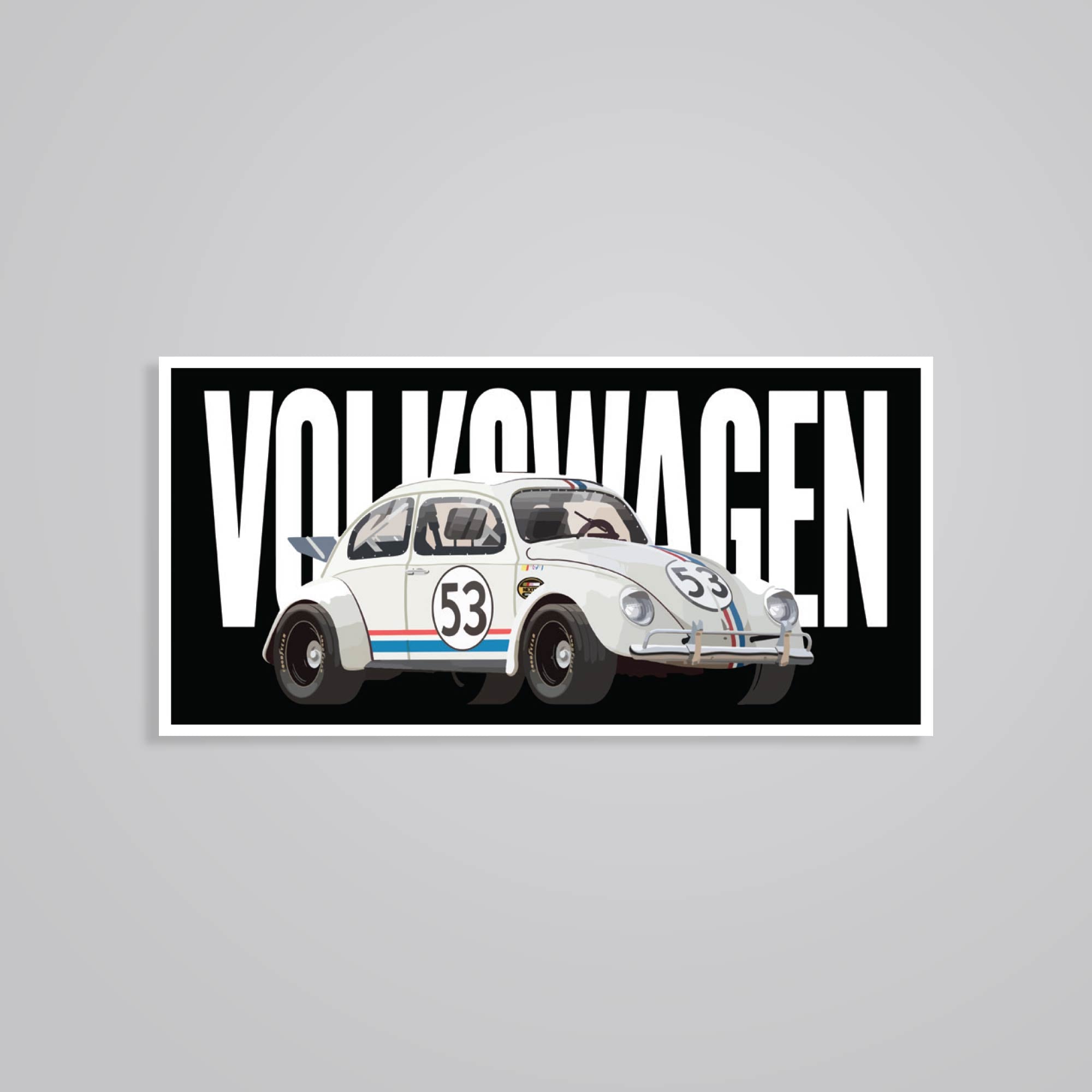 Fomo Store Stickers Cars & Bikes Volkswagen Beetle Herbie