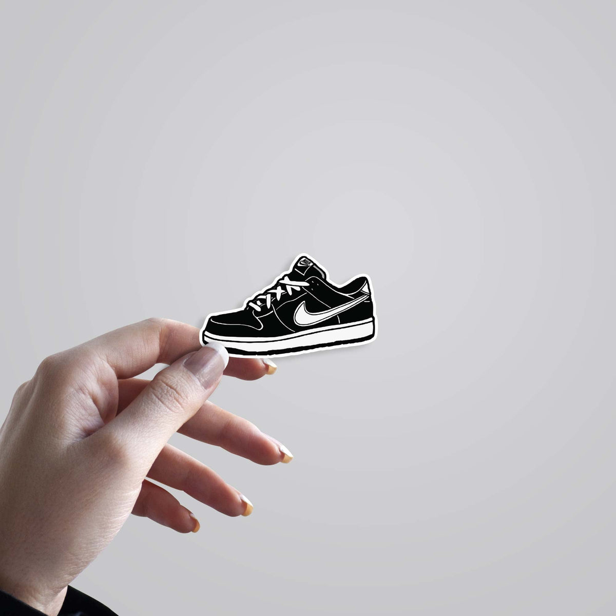 3D Blackout Sneaker Casual Stickers