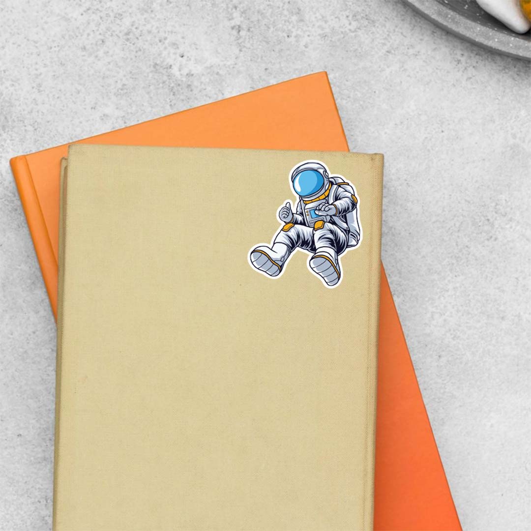 Floating Astronaut Casual Stickers