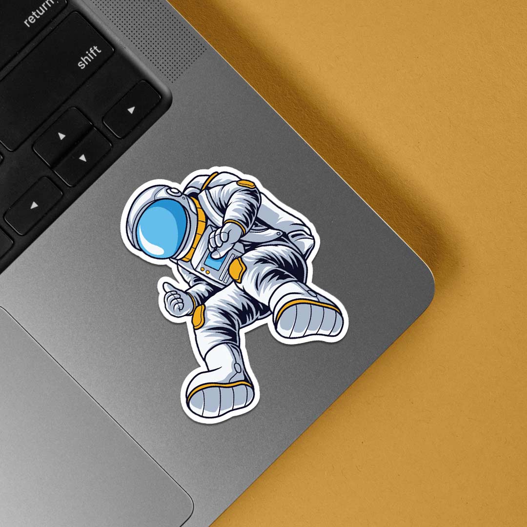 Floating Astronaut Casual Stickers