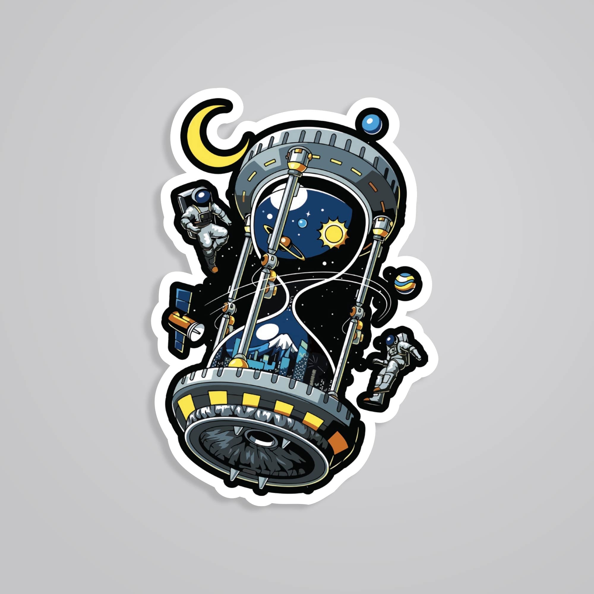 Fomo Store Stickers Casual Galactic Hourglass