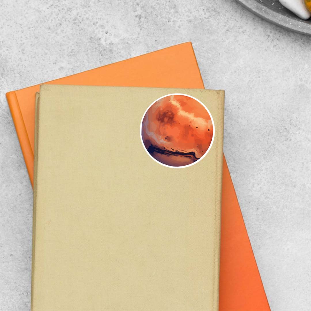 Planet Mars Casual Stickers