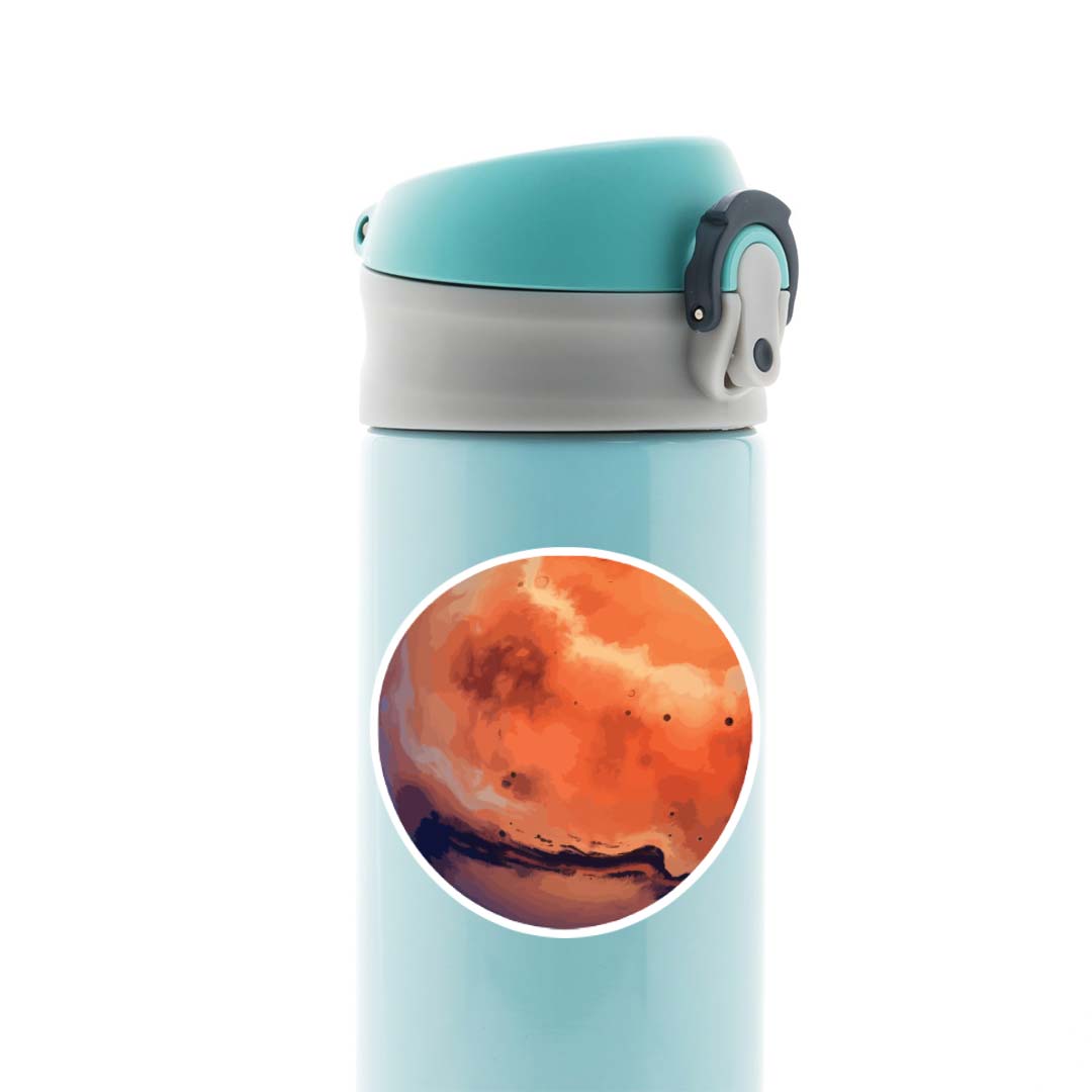 Planet Mars Casual Stickers
