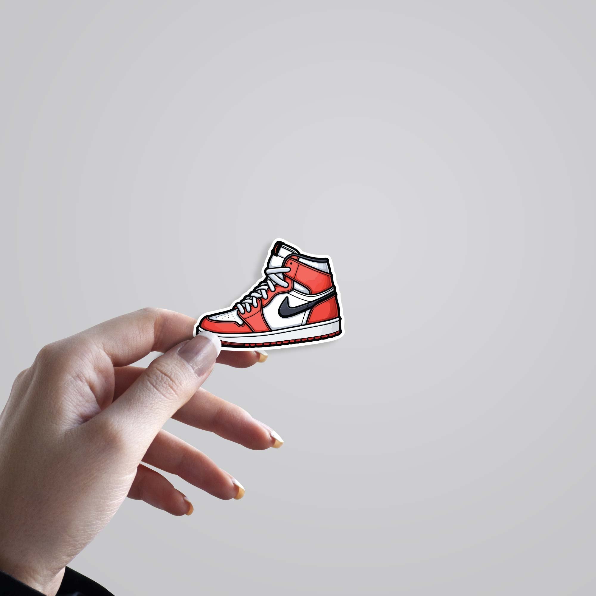 Red & White Sneakers Casual Stickers