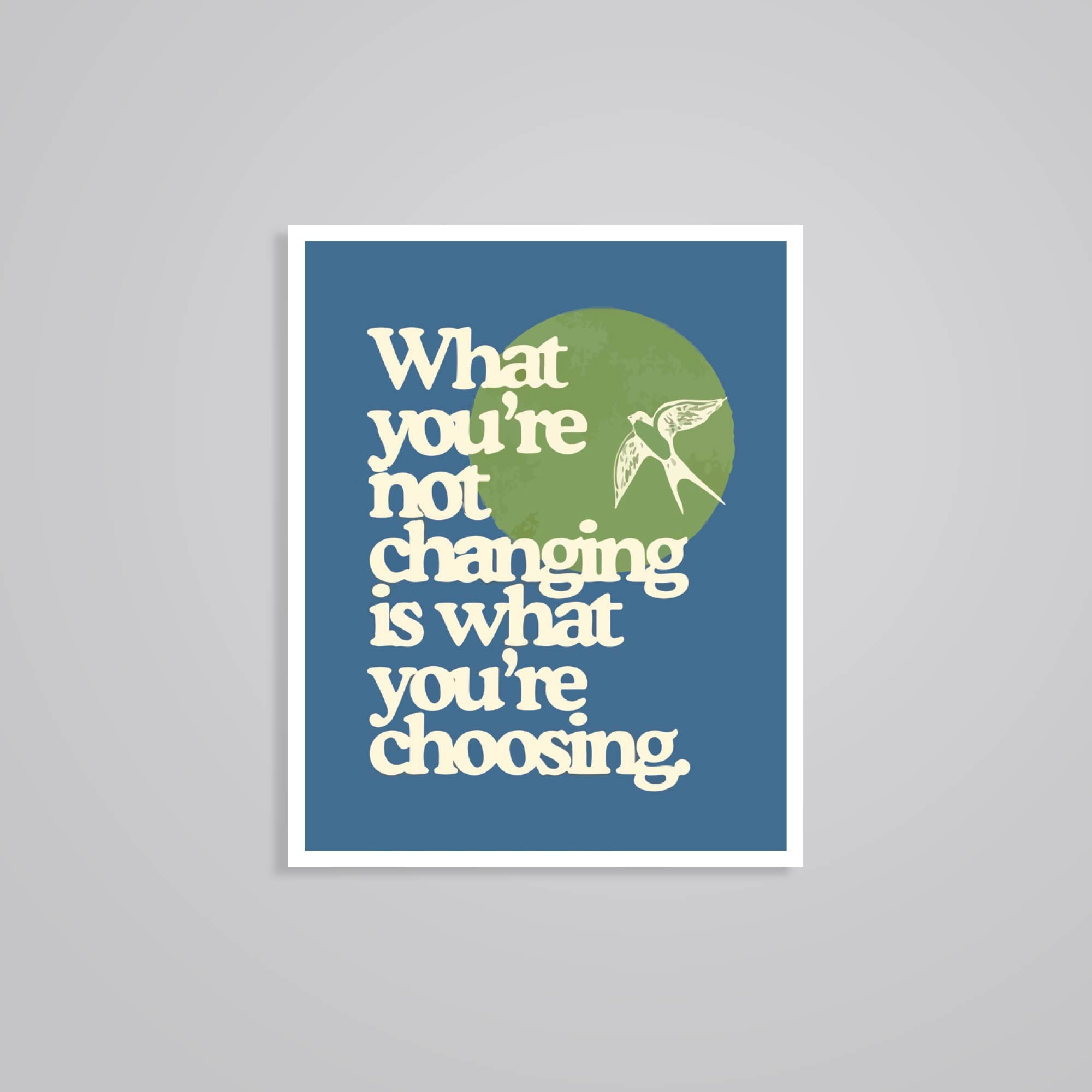 Fomo Store Stickers Motivational What you're not changing 