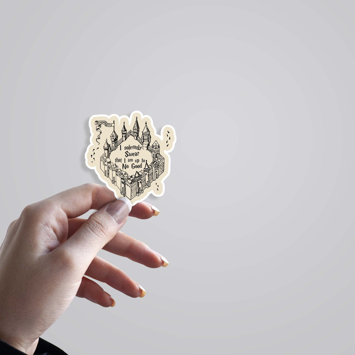 3D I Solemnly Swear I'm Upto No Good Hogwarts Movies Stickers
