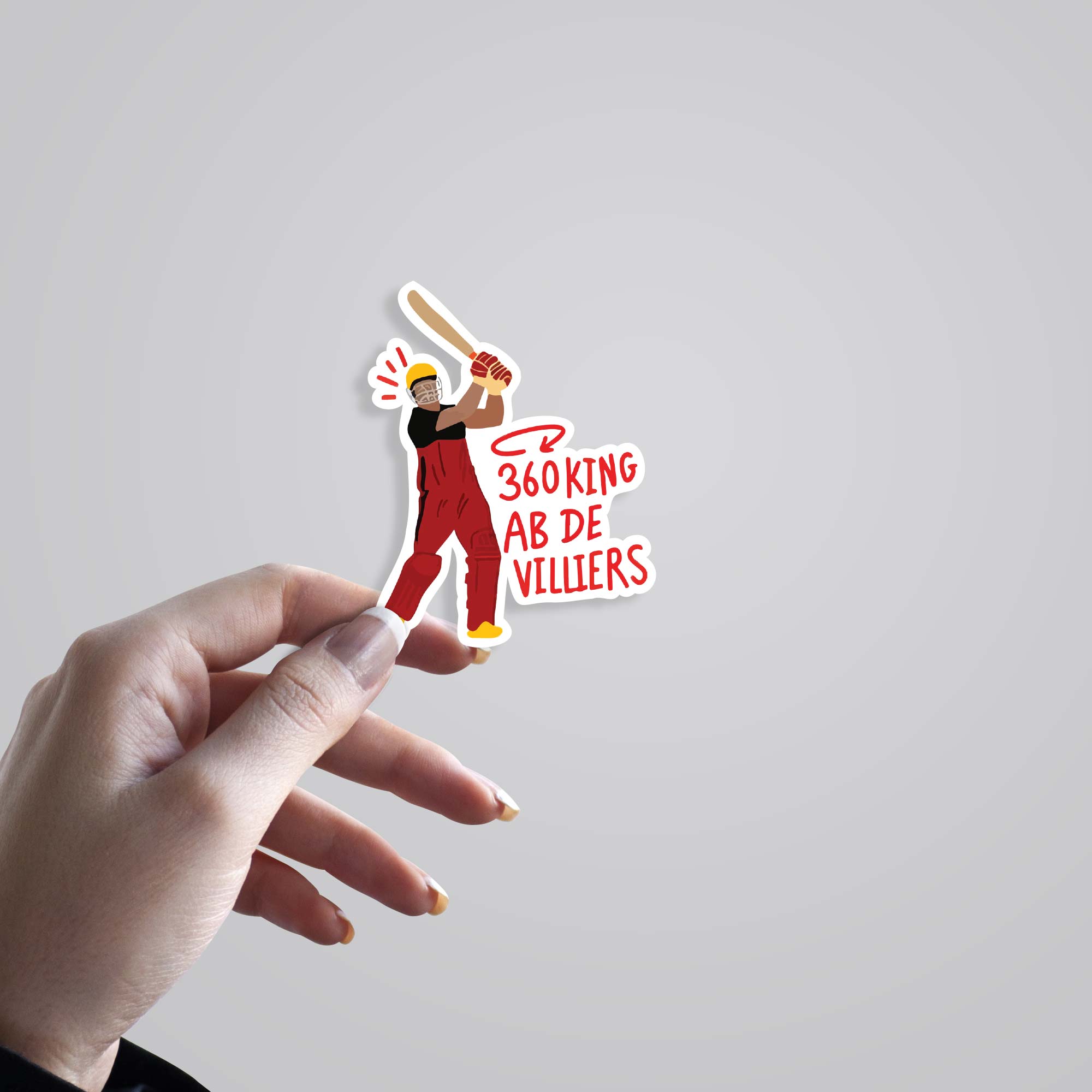 360 King Ab De Villers Sports Stickers