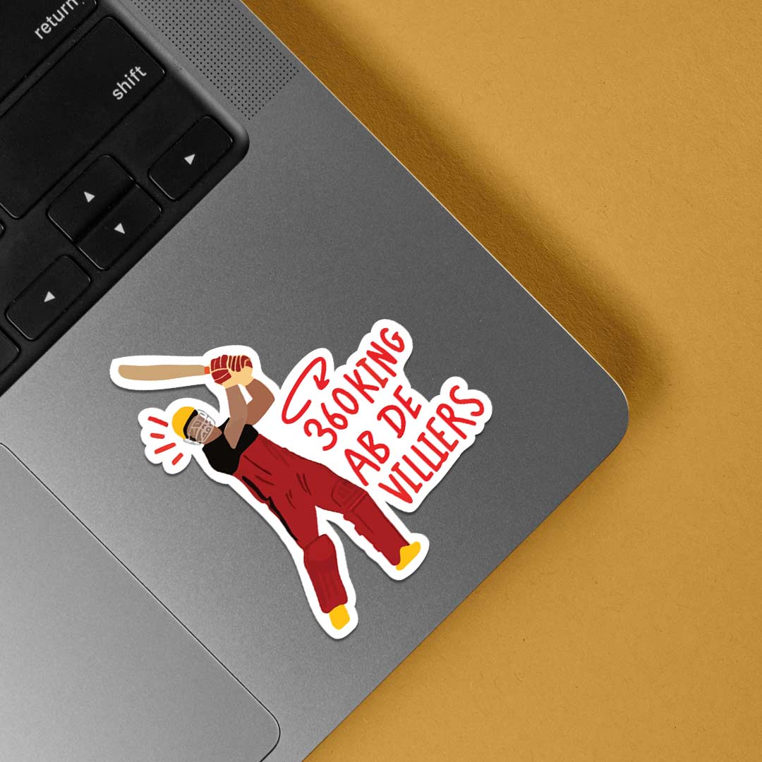 360 King Ab De Villers Sports Stickers