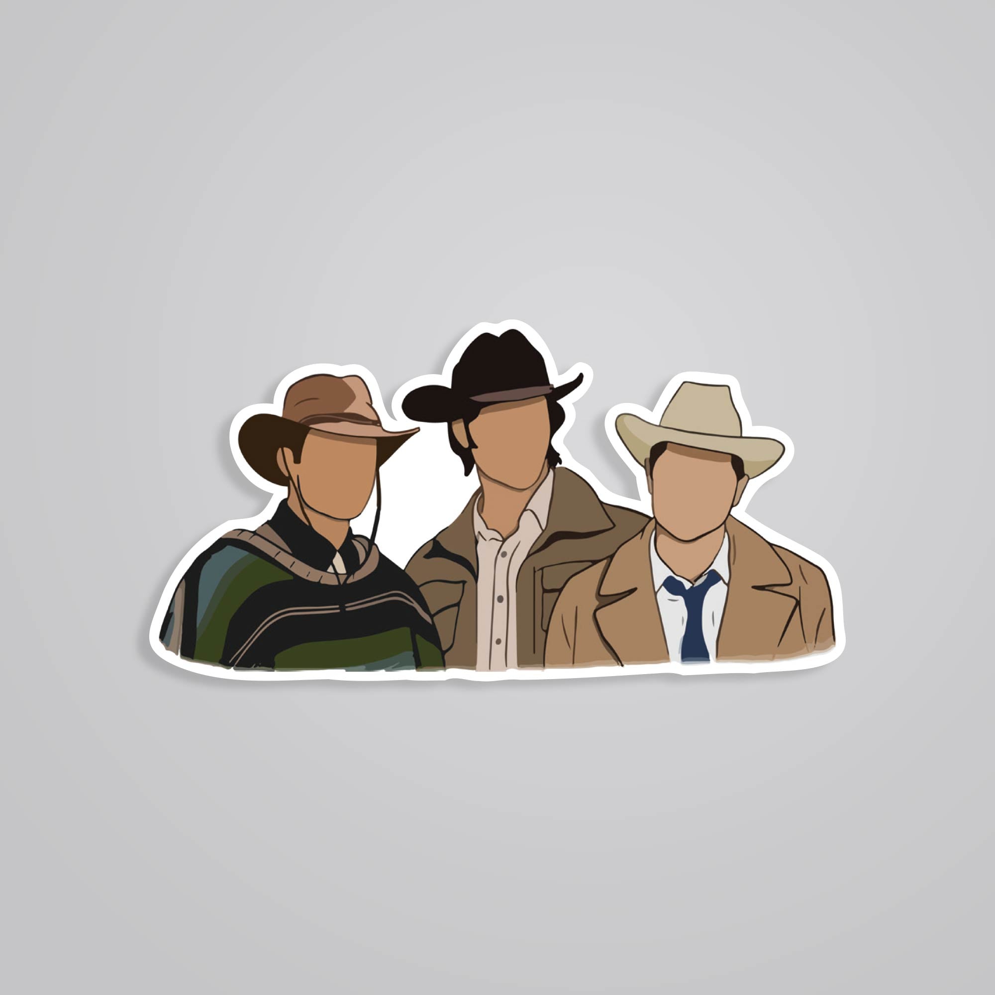 Fomo Store Stickers TV Shows Dean, Sam and Castiel