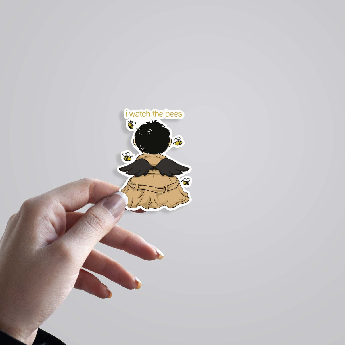 3D I watch the bees TV Shows Stickers