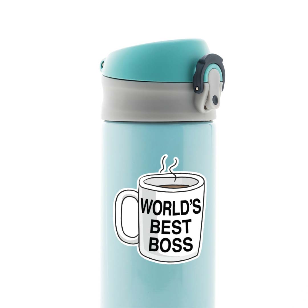 Worlds best boss cup TV Shows Stickers