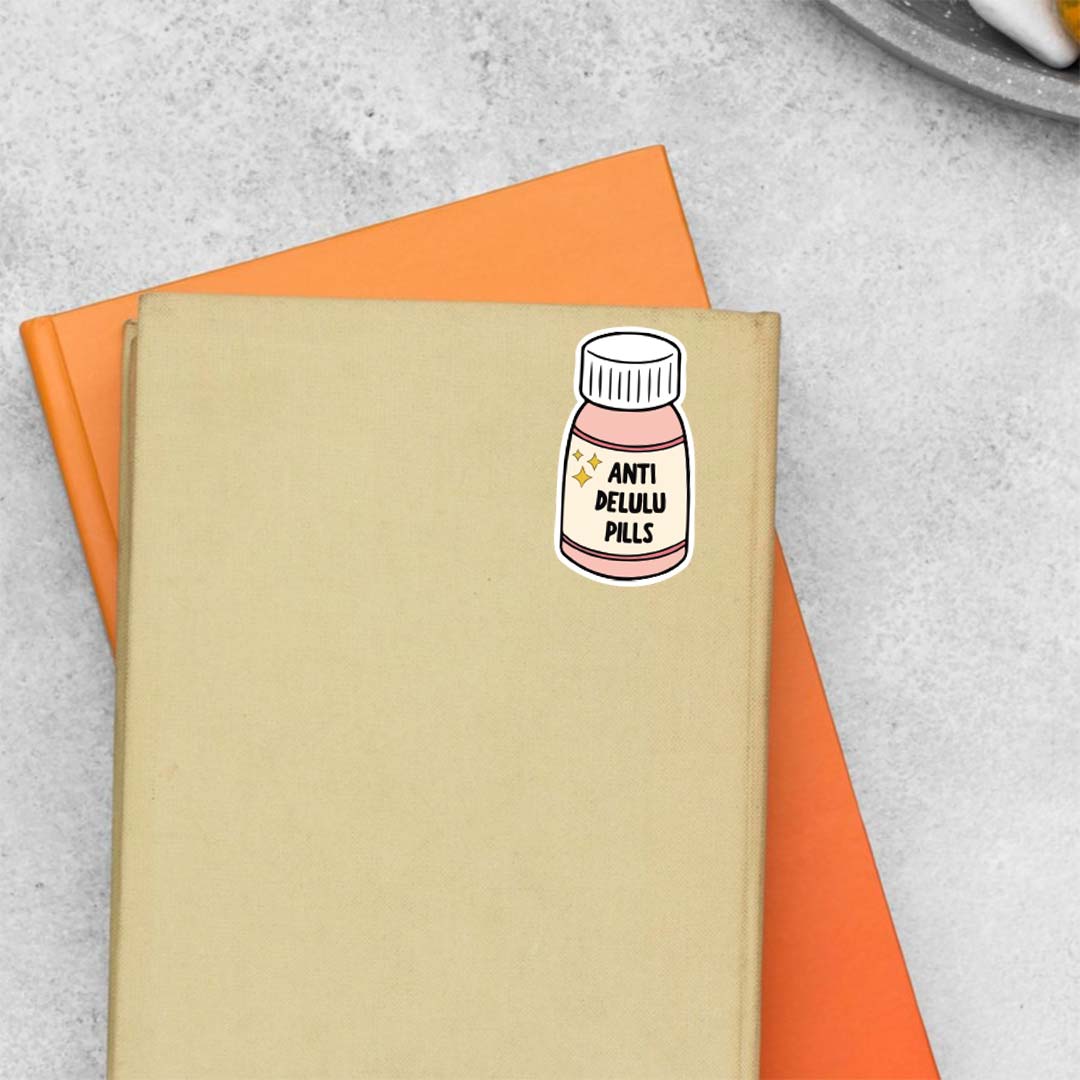 Anti Delulu Pills Witty Stickers