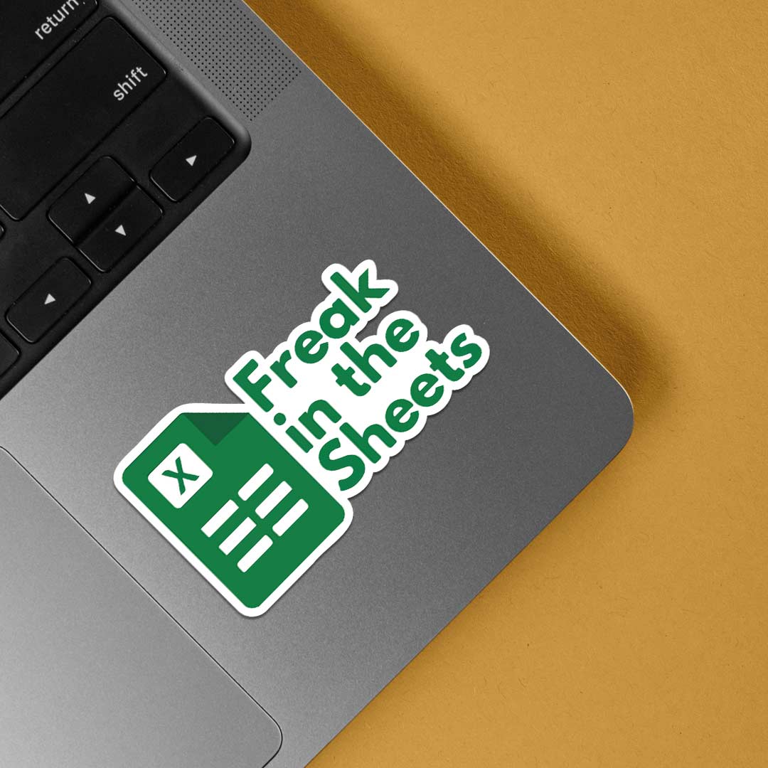 Freak in the sheets Witty Stickers