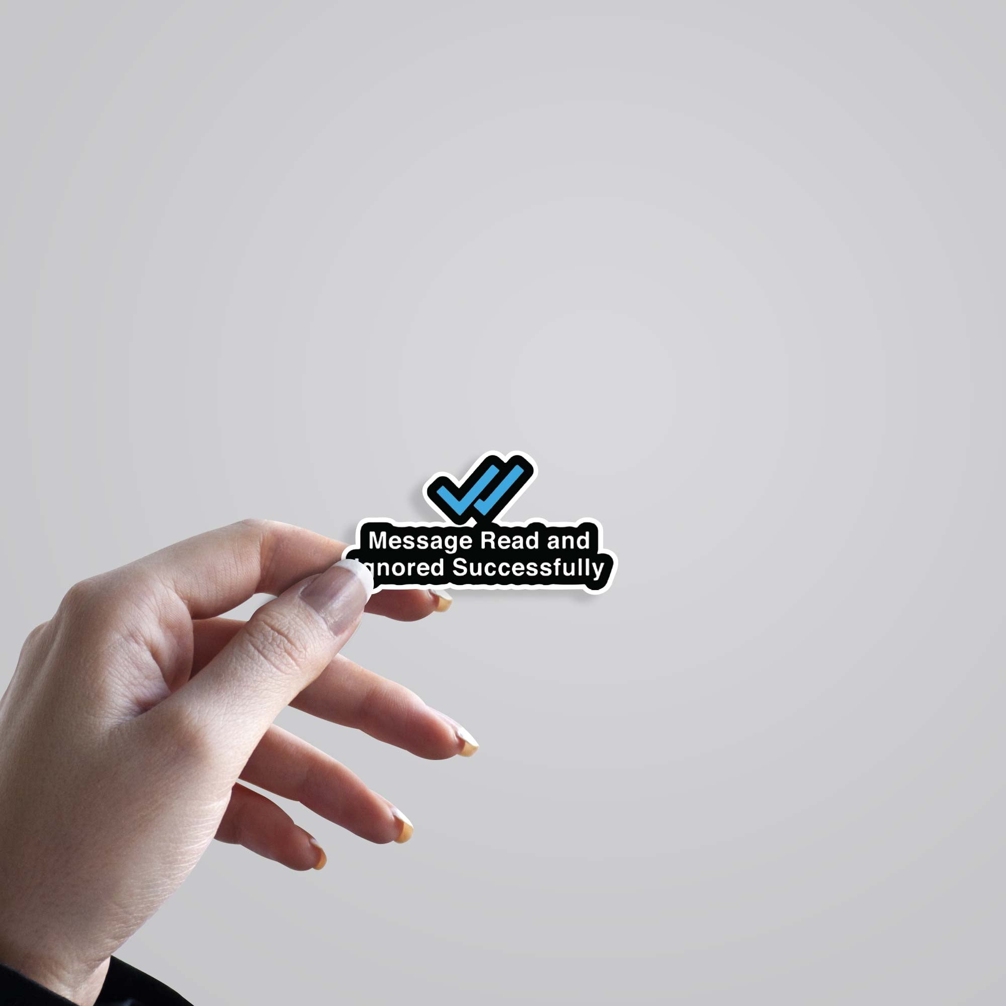 Message read and ignored successfully Witty Stickers