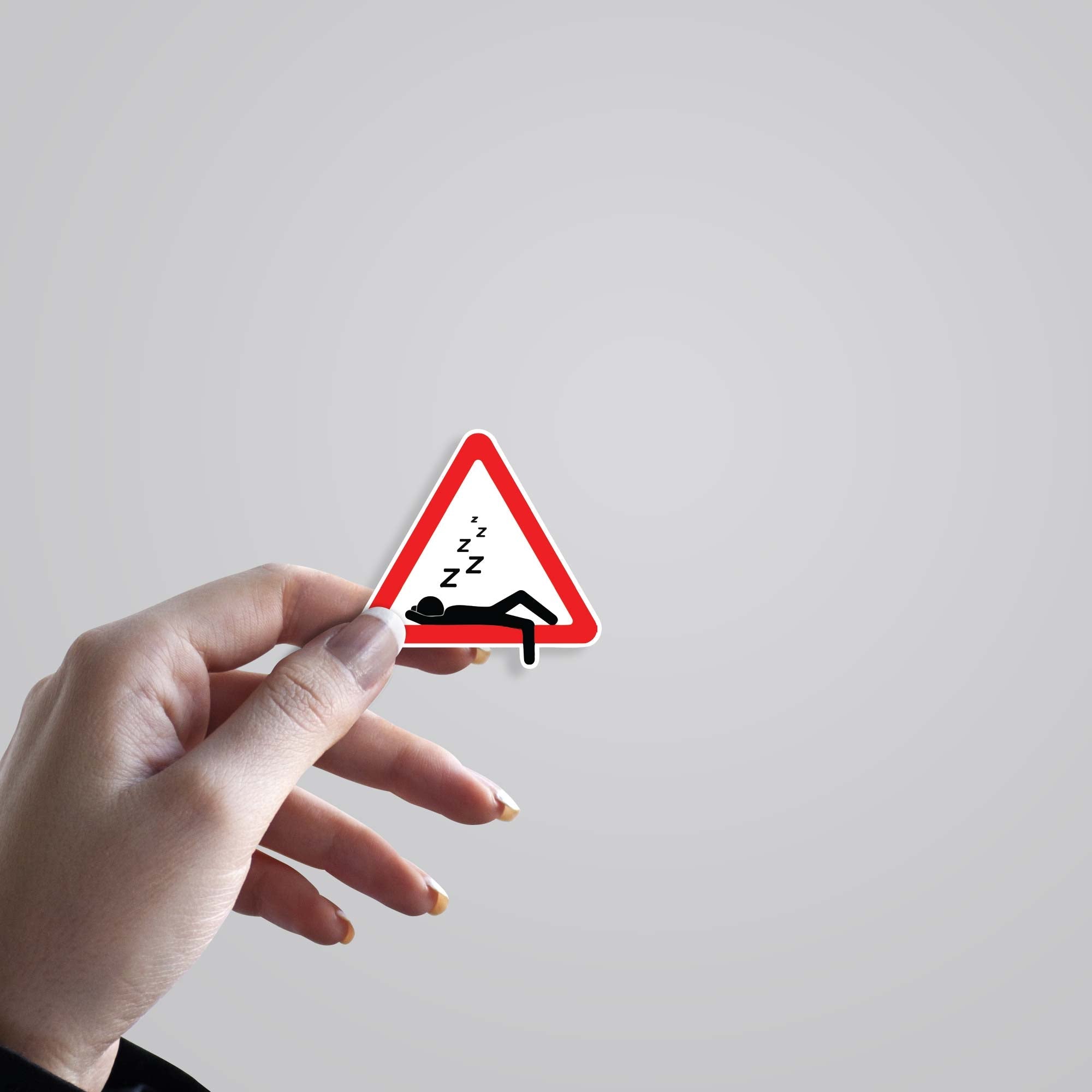 Nap Zone Ahead Witty Stickers