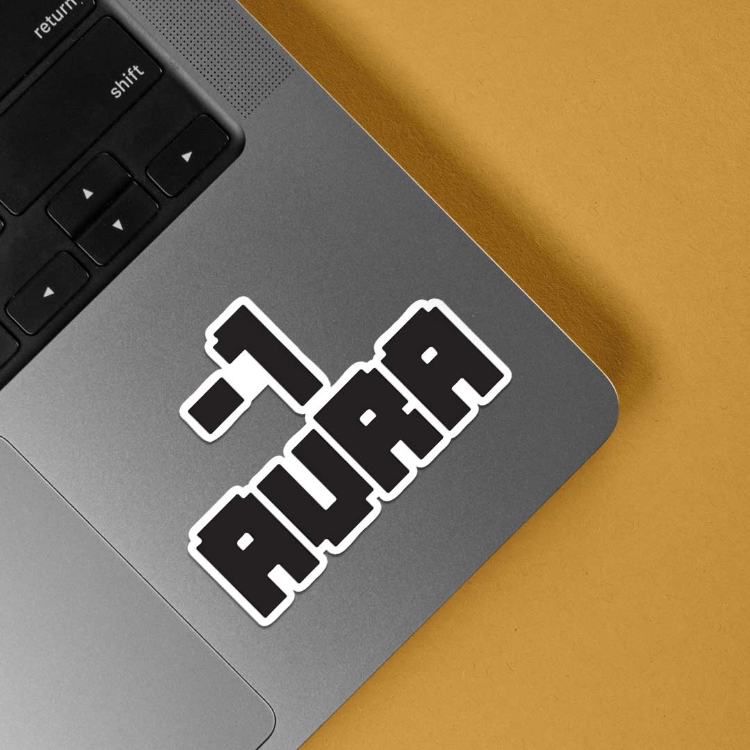 Negative Aura Witty Stickers