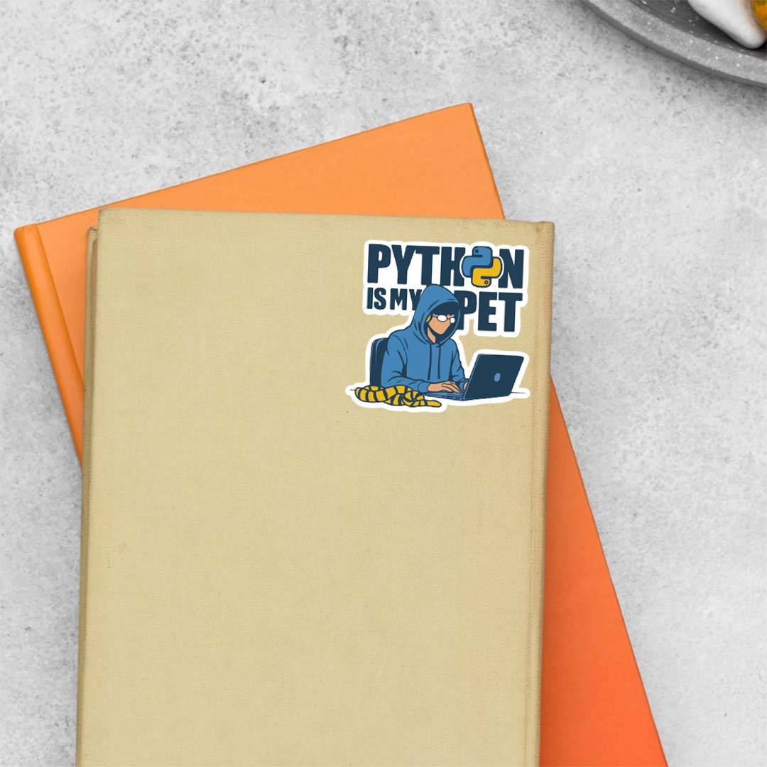 Python is my pet Witty Stickers