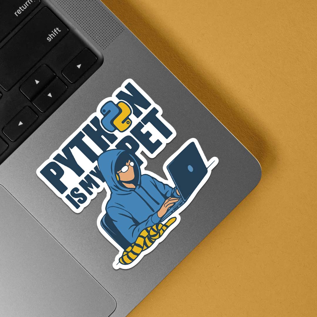 Python is my pet Witty Stickers