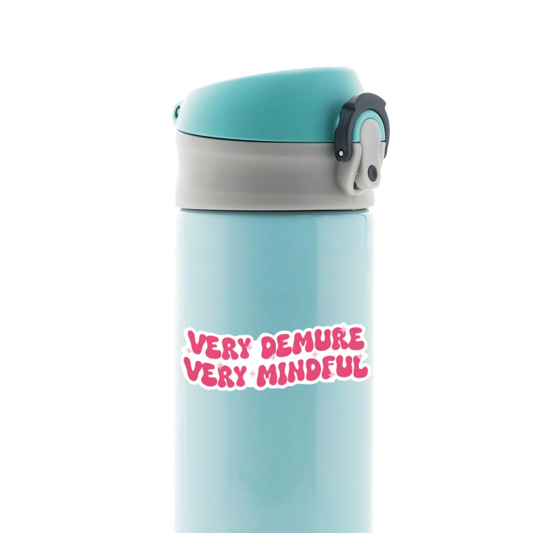 Very demure Very mindful Witty Stickers