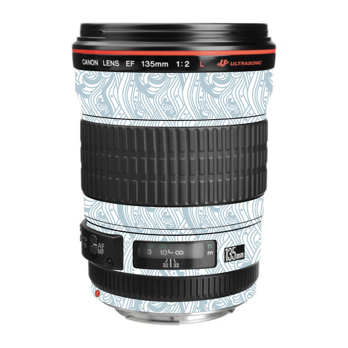 Textured Frost Wave Canon EF 135mm F/2L USM Camera Lens Skin