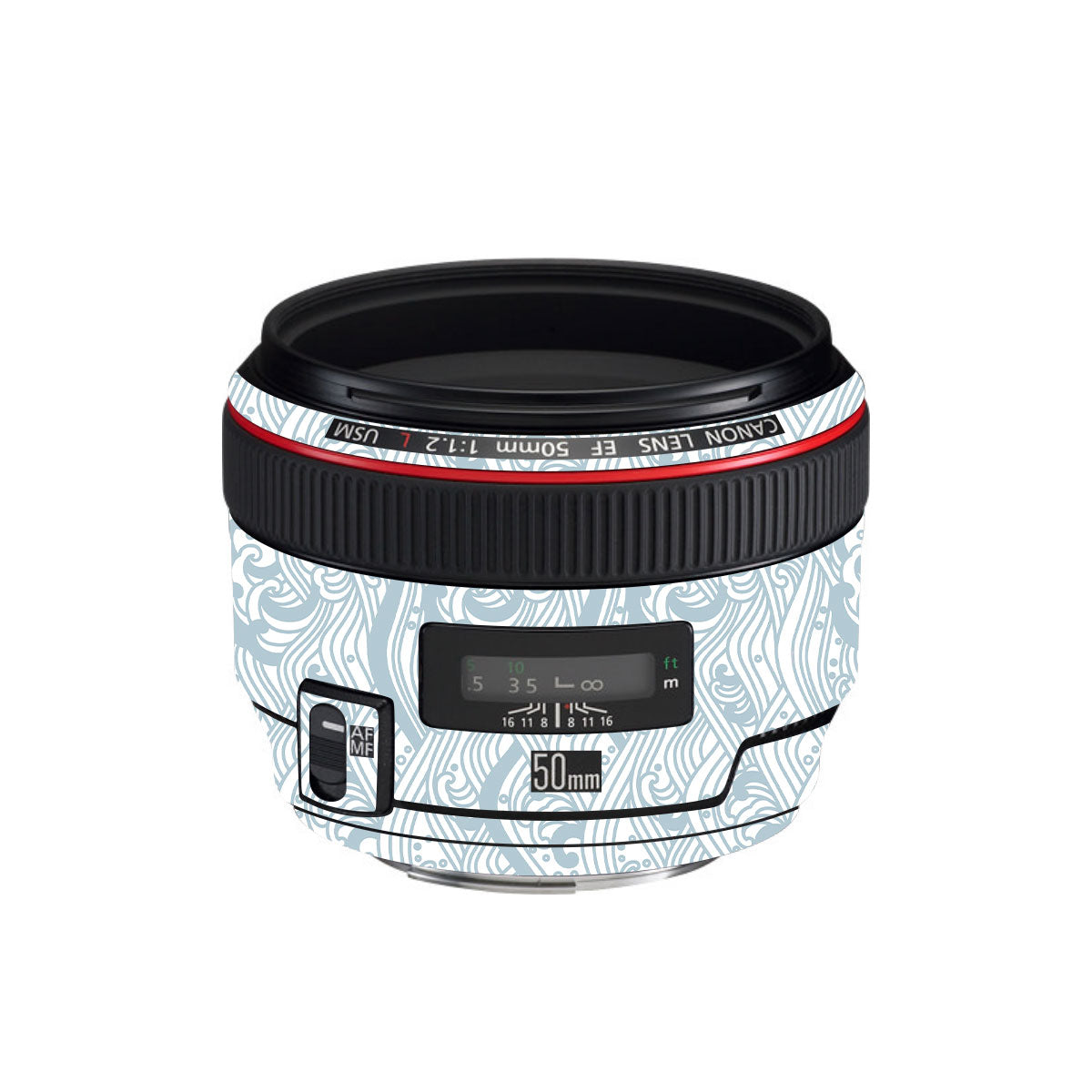 Textured Frost Wave Canon EF 50mm F/1.2 L USM Camera Lens Skin