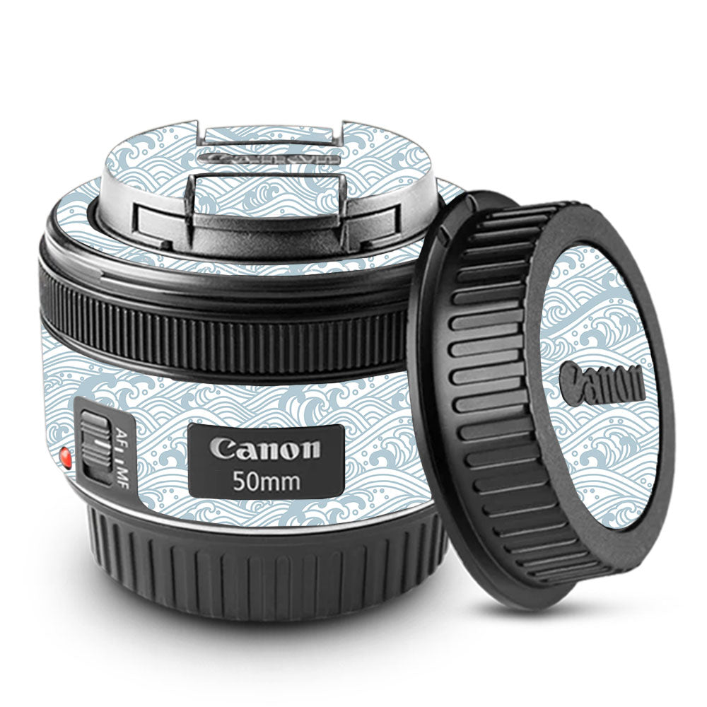 Textured Frost Wave Canon EF 50mm f/1.8 STM Camera Lens Skin