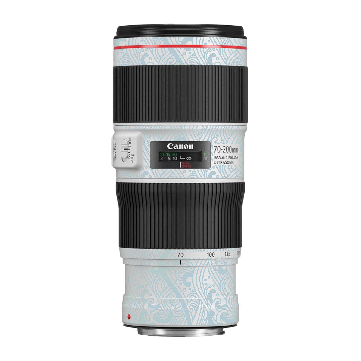 Textured Frost Wave Canon EF 70-200 F/4L IS II USM Camera Lens Skin