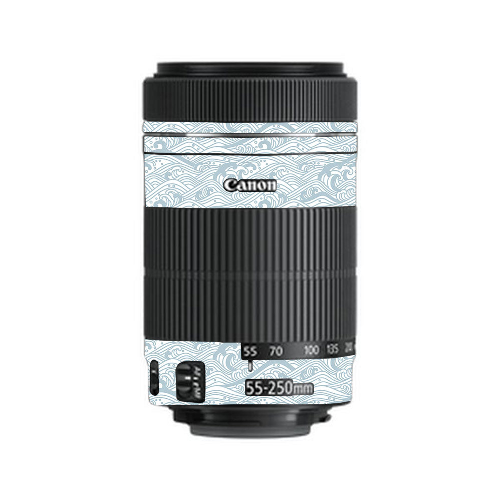 Textured Frost Wave Canon EF-S 55–250mm f/4–5.6 IS STM Camera Lens Skin