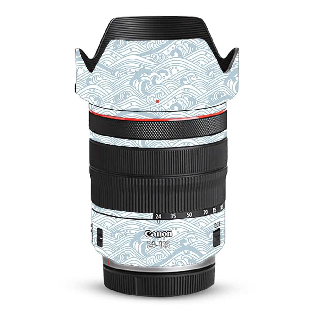 Textured Frost Wave Canon RF 24–105mm f/4L IS USM Camera Lens Skin