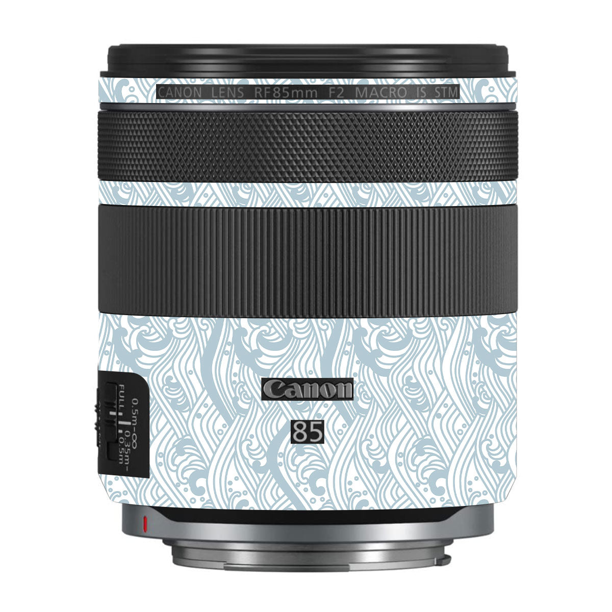 Textured Frost Wave Canon RF 85mm F/2 Macro IS STM Camera Lens Skin