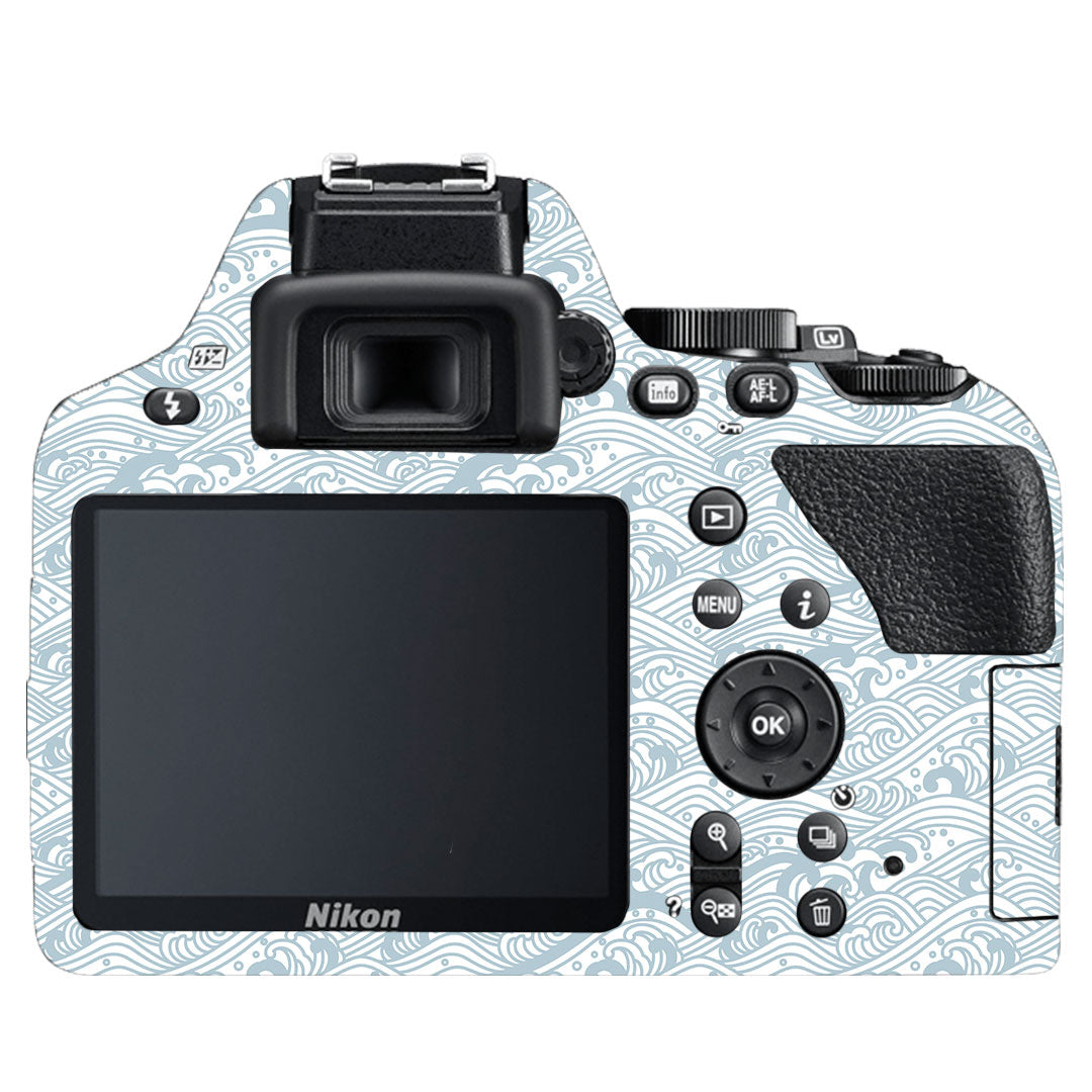 Textured Frost Wave Nikon D3500 Camera Skin