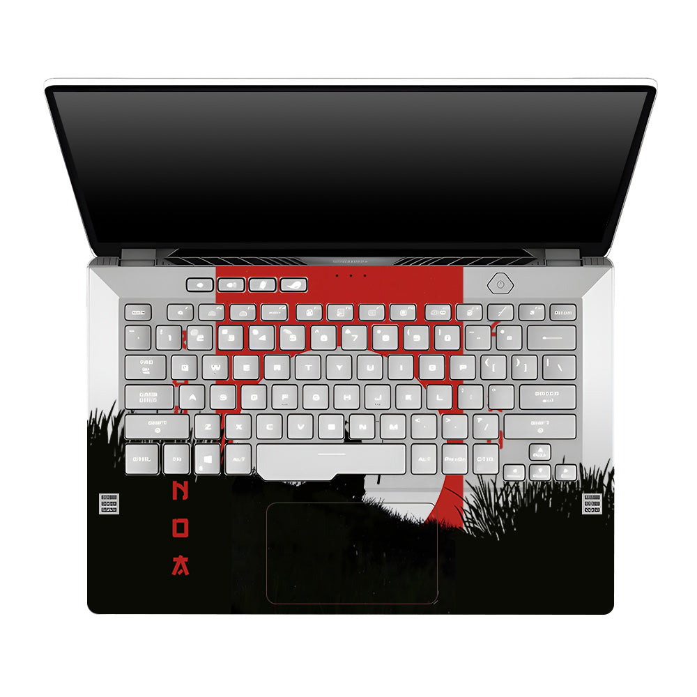 Transparent Swordsman’s Resolve Asus ROG Zephyrus G14 GA401 Laptop Skin