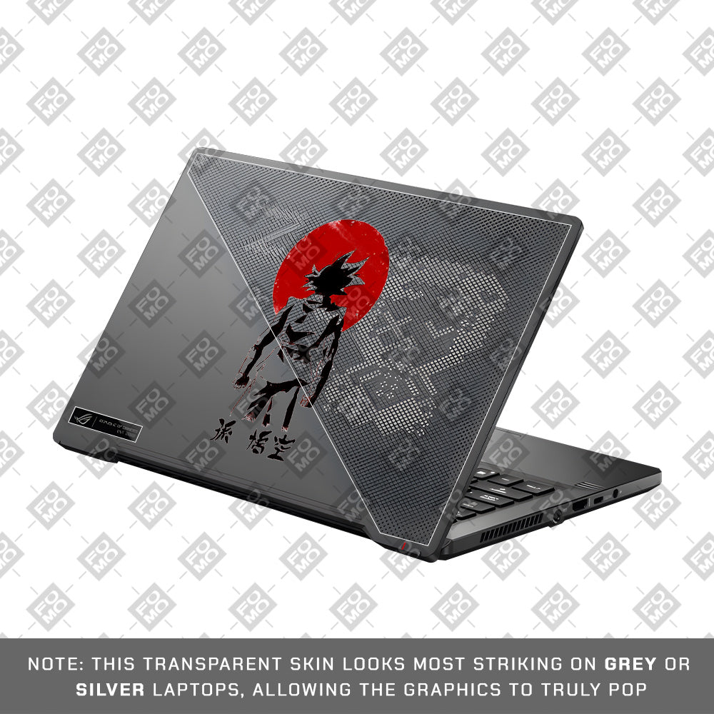 Transparent Sunset Samurai Asus ROG Zephyrus G14 GA401 Laptop Skin