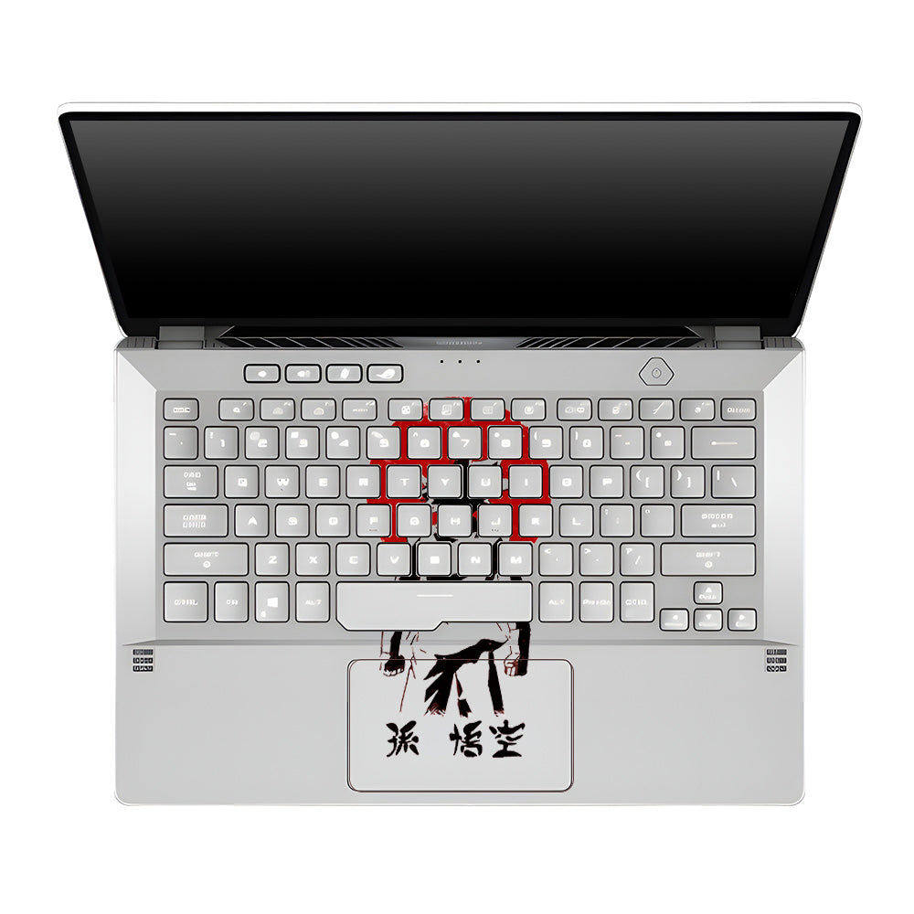 Transparent Sunset Samurai Asus ROG Zephyrus G14 GA401 Laptop Skin