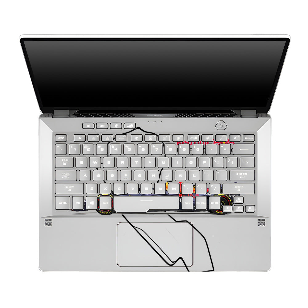 Transparent Track King Asus ROG Zephyrus G14 GA401 Laptop Skin