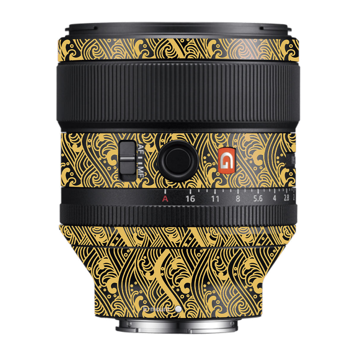 Textured Golden Tide Samyang FE 85mm F/1.4 Camera Lens Skin