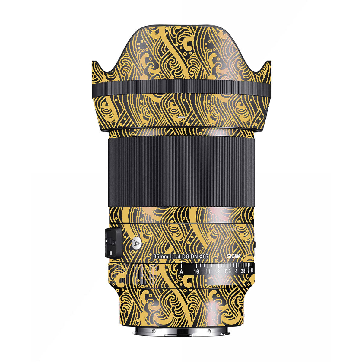 Textured Golden Tide Sigma 35mm F/1.4 DG DN Art Camera Lens Skin