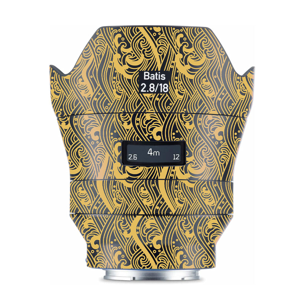 Textured Golden Tide Zeiss Batis 18mm F/2.8 Sony E Camera Lens Skin