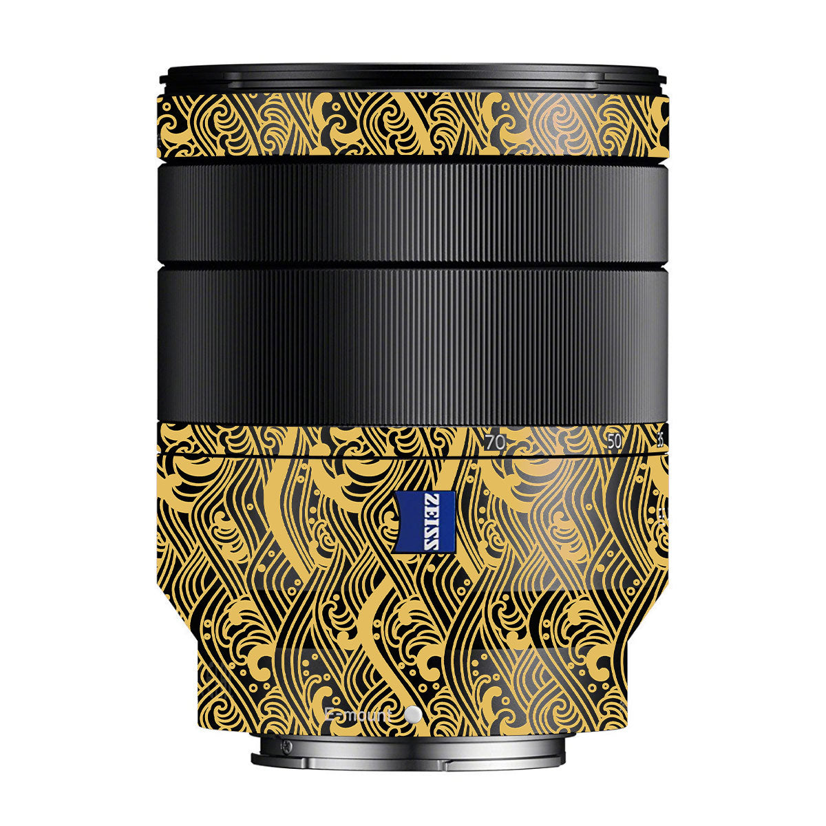 Textured Golden Tide Zeiss Vario-Tessar FE 24-70mm F/4 ZA OSS Sony E Camera Lens Skin