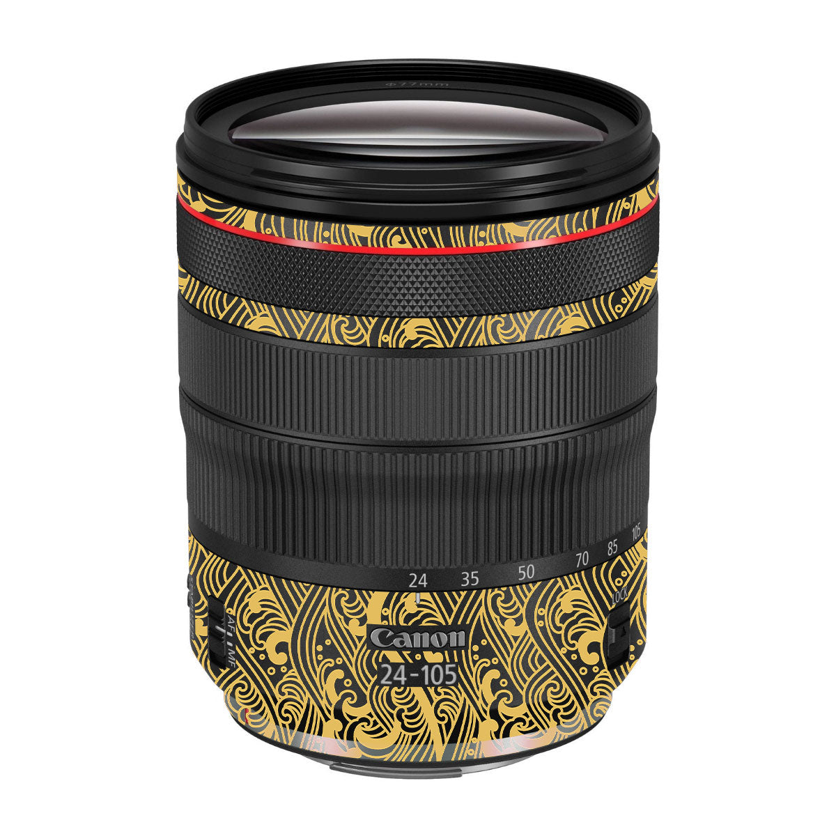 Textured Golden Tide Canon EF 24-105mm F/4 L IS Macro USM Camera Lens Skin