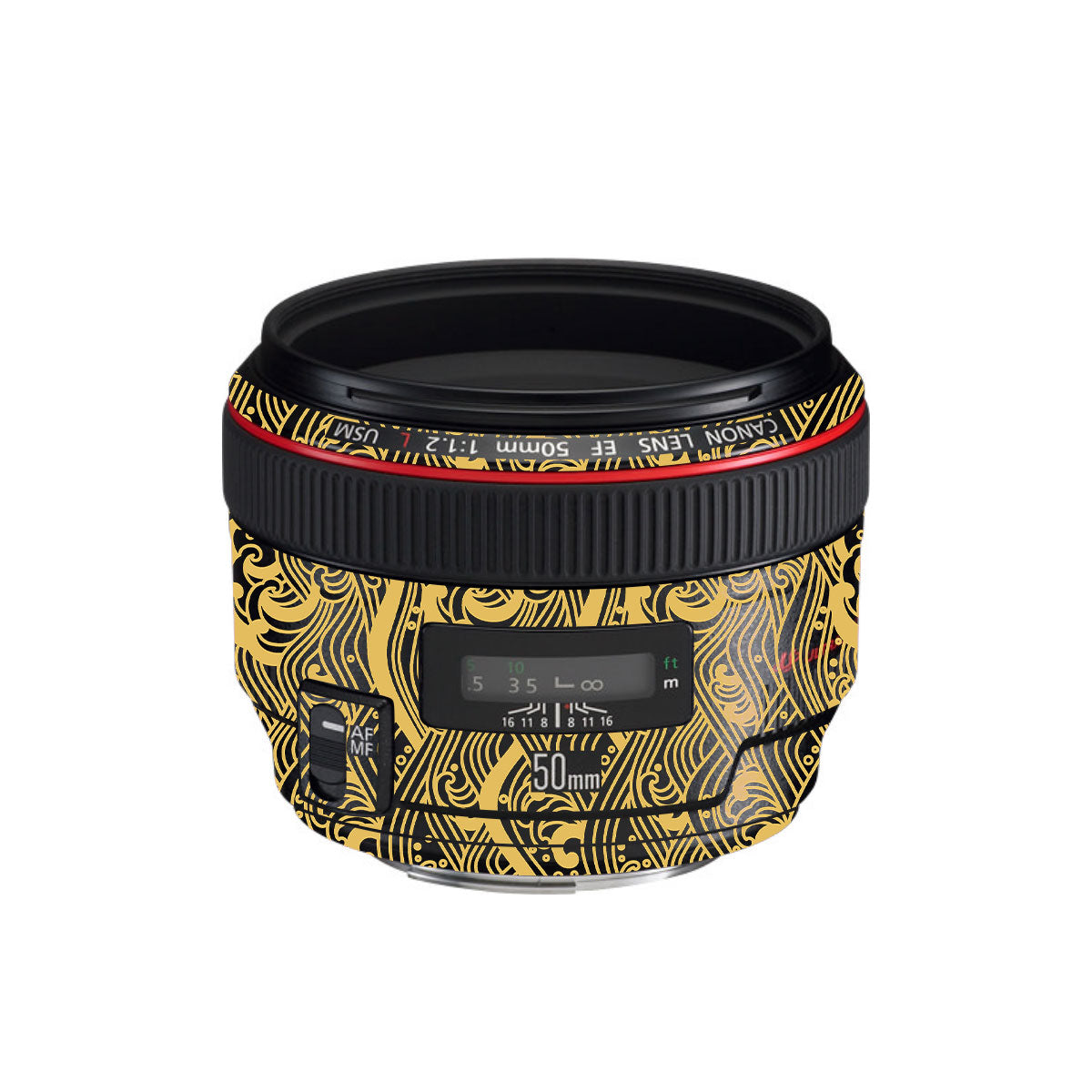 Textured Golden Tide Canon EF 50mm F/1.2 L USM Camera Lens Skin