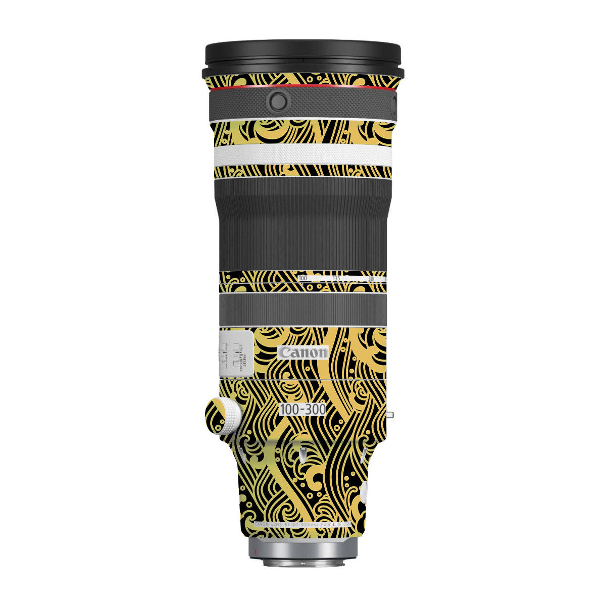 Textured Golden Tide Canon RF 100-300mm F/2.8 L IS USM Camera Lens Skin