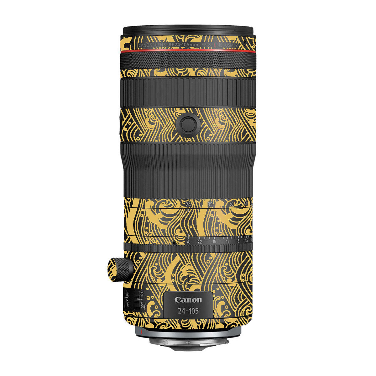 Textured Golden Tide Canon RF 24-105mm F/2.8 L IS USM Z Camera Lens Skin